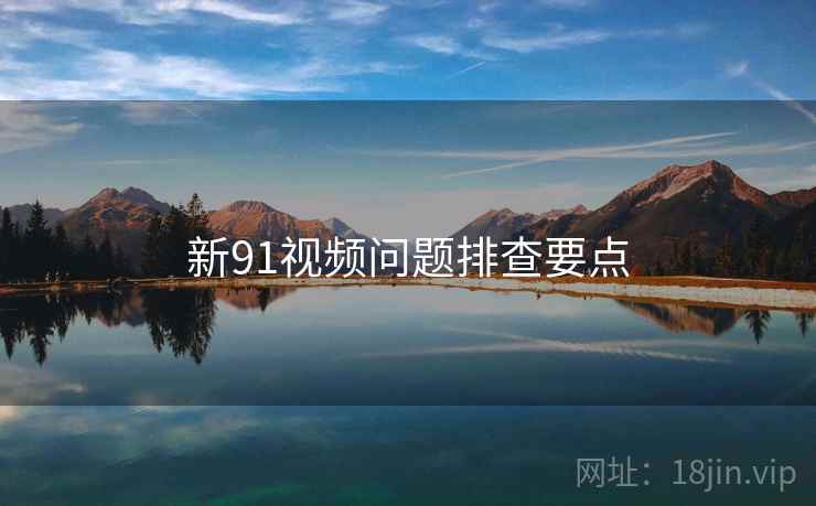 新91视频问题排查要点  第2张