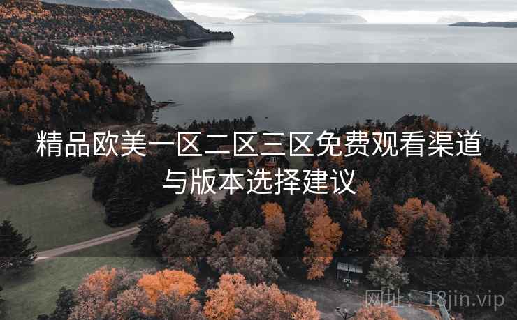 精品欧美一区二区三区免费观看渠道与版本选择建议  第1张