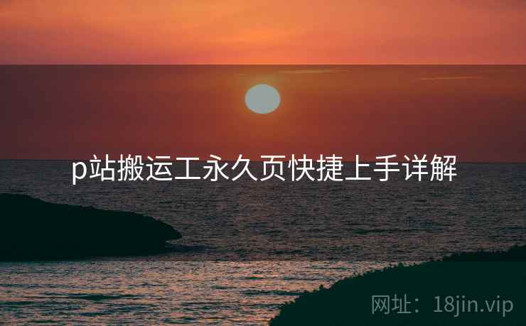p站搬运工永久页快捷上手详解  第2张