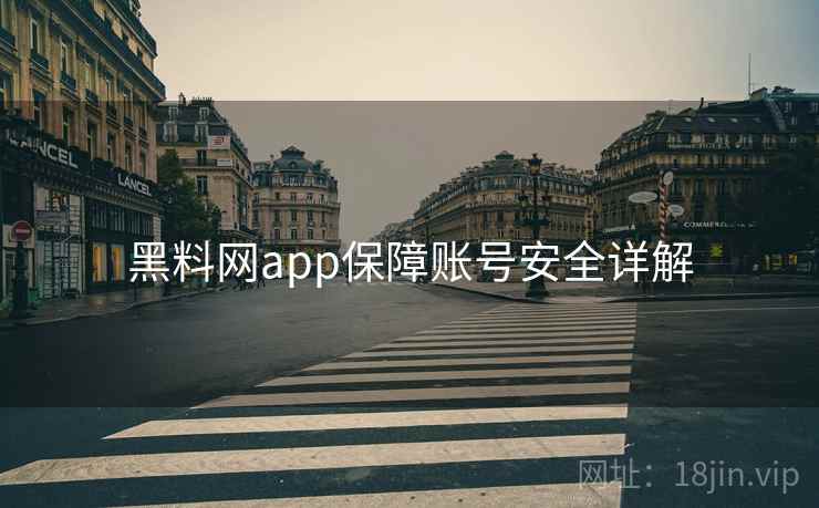 黑料网app保障账号安全详解  第2张